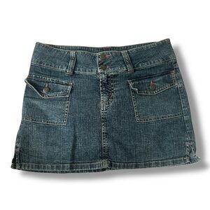 Rampage Y2K Dark Wash Denim Skirt size 5